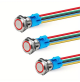 12MM Push Bottom - Led Switch - 15CM WIRE  - LATCHING - WK-PBS12X - AZLED